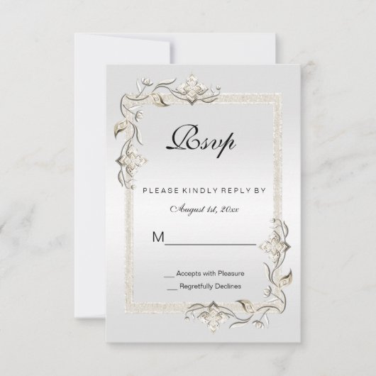 70e Platinum Birthday RSVP (Voorkant)