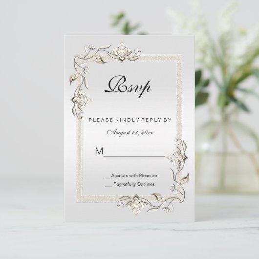 70e Platinum Birthday RSVP (Staand voorkant)