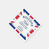 70e Platinum Celebration UNION JACK Paper Servet (Hoek)
