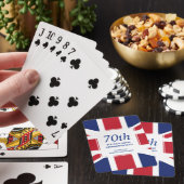 70e Platinum Jubilee UNION JACK Pokerkaarten (Insitu)
