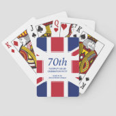 70e Platinum Jubilee UNION JACK Pokerkaarten (Achterkant)