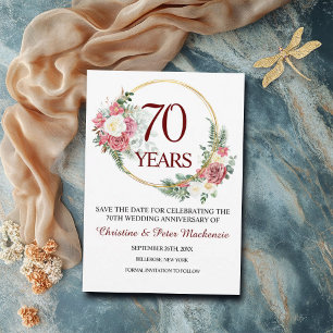 70e Platinum Wedding Jubileum Save The Date