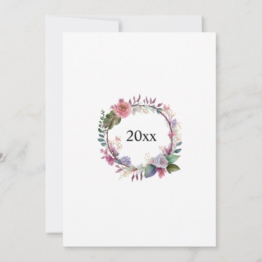 70e Platinum Wedding Jubileum Save The Date (Achterkant)