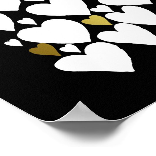 70e Poster voor cadeautjes voor bezoekersfeest (Hoek)