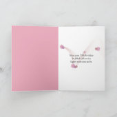 70e Roos op de geboorte Kaart (Binnen)