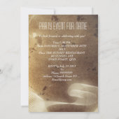 70e Sepia Champagneglas Kaart (Achterkant)