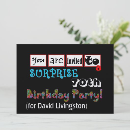 70e Sjabloon voor de uitnodiging tot het indienen (Staand voorkant)