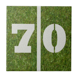 70e  tegel op het Football van de geboorte Tegeltje