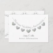 70e trouwdag jubileum platina gastinfo informatiekaartje (Voorkant / Achterkant)