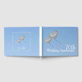 70e trouwdagjubileum platina hart ballon gastenboek (Volledig)