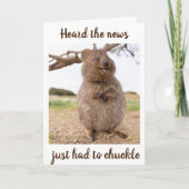 **70e TWEEDE DAG** HUMOR VAN DE HAMSTER!Kaart Kaart (Voorkant)