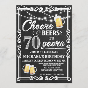 70e uitnodiging ter gelegenheid van de geboorte   