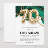 70e uitnodiging van de Birthday Party (Voorkant / Achterkant)