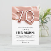 70e uitnodiging van de Birthday Party (Staand voorkant)