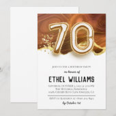 70e uitnodiging van de Birthday Party (Voorkant / Achterkant)