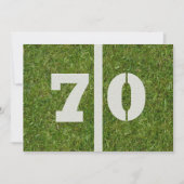 70e uitnodiging van de Birthday Party! (Voorkant)