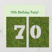 70e uitnodiging van de Birthday Party! (Voorkant / Achterkant)