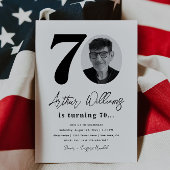 70e uitnodiging van de Birthday Party | 70e verjaa