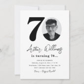 70e uitnodiging van de Birthday Party | 70e verjaa