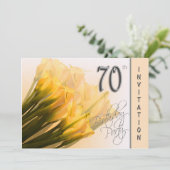 70e uitnodiging van de Birthday Party - Calla Lili (Staand voorkant)