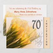 70e uitnodiging van de Birthday Party - Calla Lili (Voorkant / Achterkant)