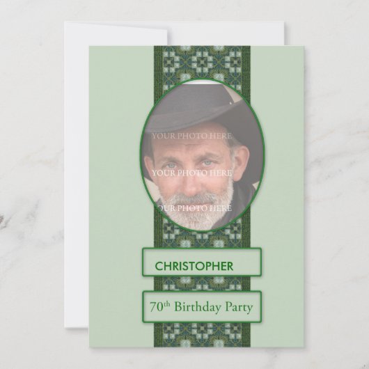 70e uitnodiging van de Partij van de Zeerdag Voeg  (Voorkant)