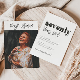 70e uitnodiging van de verjaardag | Foto 70e verja