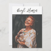 70e uitnodiging van de verjaardag | Foto 70e verja (Achterkant)