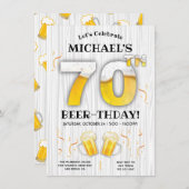 70e uitnodiging voor een wedstrijd van de Beer Bir (Voorkant / Achterkant)