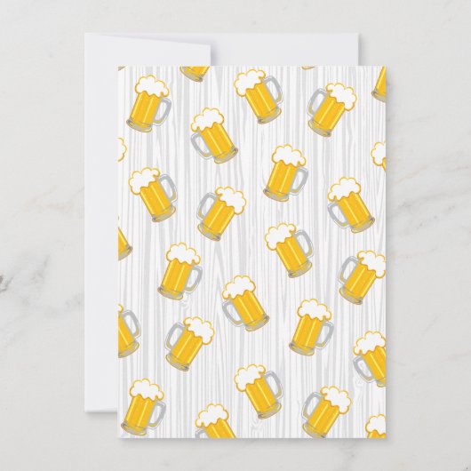 70e uitnodiging voor een wedstrijd van de Beer Bir (Achterkant)