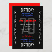 70e Uitnodiging voor verjaardagsfeestje 70 (Voorkant / Achterkant)