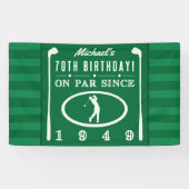 70e verjaardag 1949 voor de Golfers Spandoek (Horizontaal)