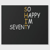 70e verjaardag 1952 70 jaar oud Happy Im 70 Cadeaupapier (Vlak)