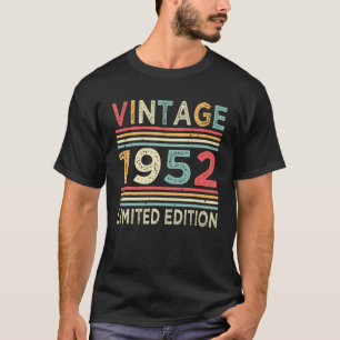70e verjaardag  1952 beperkte editie 70 jaar t-shirt