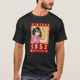  70e verjaardag 1952 maakte de vrouw 70 jaar t-shirt