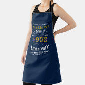 70e verjaardag 1952 Voeg de naam Blue Gold Legenda Schort (Insitu)