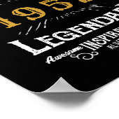 70e verjaardag 1952 Voeg de naam Legendary Black G Poster (Hoek)