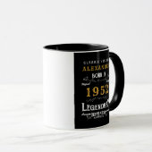 70e verjaardag 1952 Voeg de naam  zwarte gouden Mo Mok (Voorkant rechts)