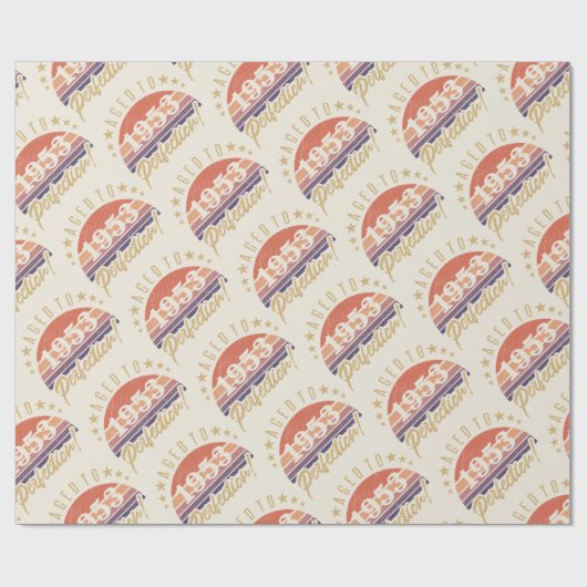 70e verjaardag 1953: perfectie cadeaupapier (Vlak)