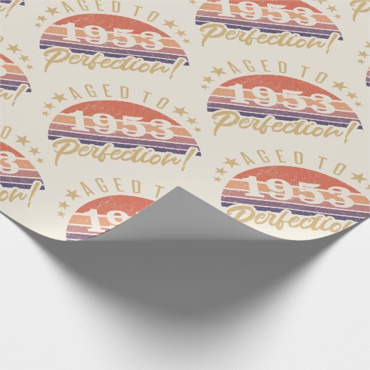 70e verjaardag 1953: perfectie cadeaupapier (Hoek)