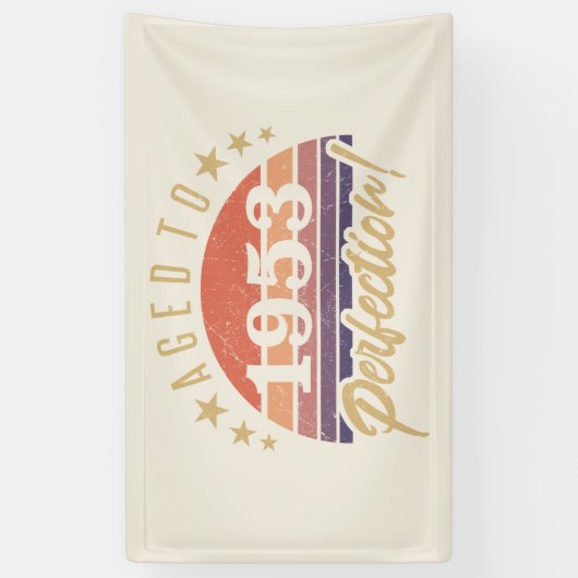 70e verjaardag 1953: perfectie spandoek (Verticaal)