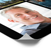 70e verjaardag 20 Foto 70 jaar in de maak Poster (Hoek)