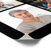 70e verjaardag 55 Photo Collage Hoera voor 70 jaar Poster (Hoek)