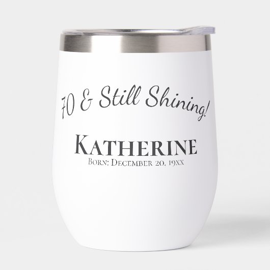 70e verjaardag-70 en nog steeds schitterend! Zwart (Links)