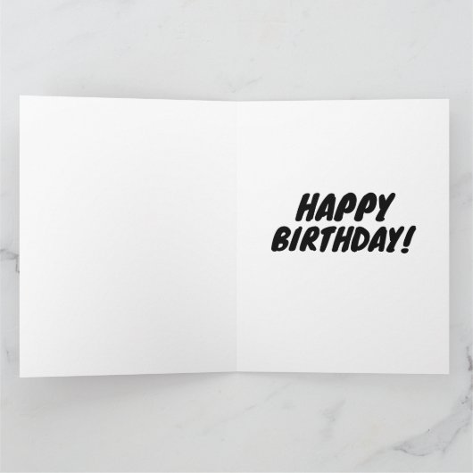 70E VERJAARDAG 70 GRAPPIG WENSKAART BEDANKKAART (Binnen)