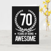 70e verjaardag (70 jaar Geweldige) Kaart (Gele Bloem)