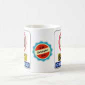 70e verjaardag 70 jaar oude Funny Crisis Road Sign Koffiemok (Center)