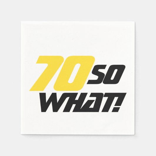 70e verjaardag 70 Wat Funny Party Servet (Voorkant)