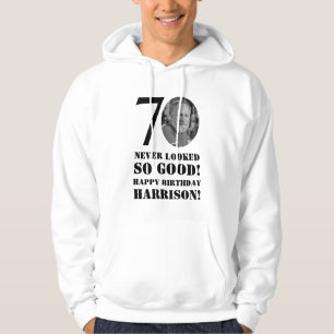 70e verjaardag 70 zag er nog nooit zo goed uit hoodie