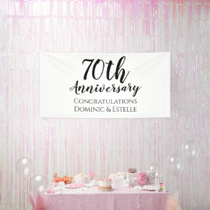 70e verjaardag aangepaste feestbanner  spandoek